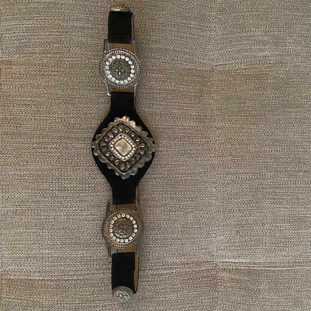 Cache | Leather & Diamond Studded Belt - Picture 6 of 11